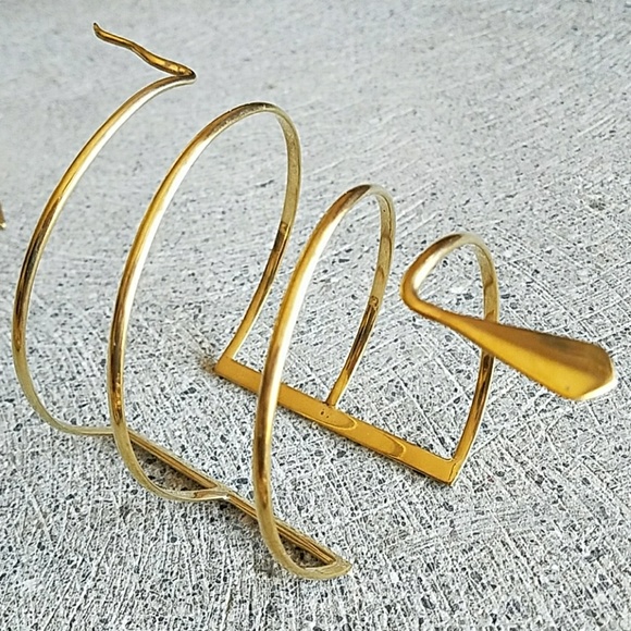 Brass snake spiral wrapping cuff bracelet armlet - Picture 4 of 4